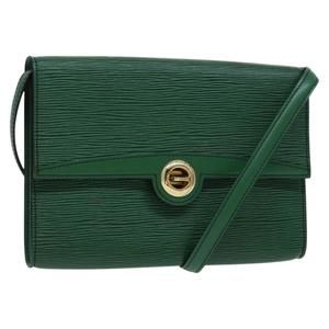 LOUIS VUITTON Epi Pochette Arche Shoulder Bag Green M52574 LV Auth EC713